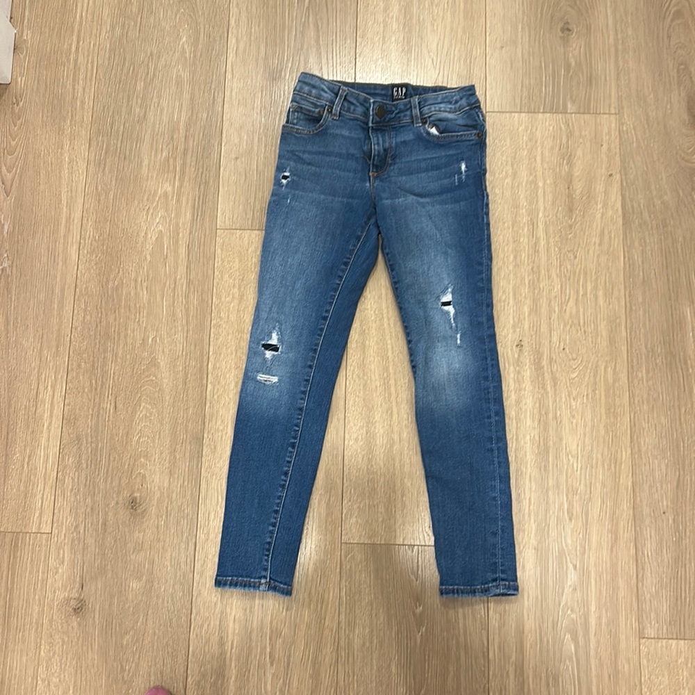 Gap girl ripped jeans